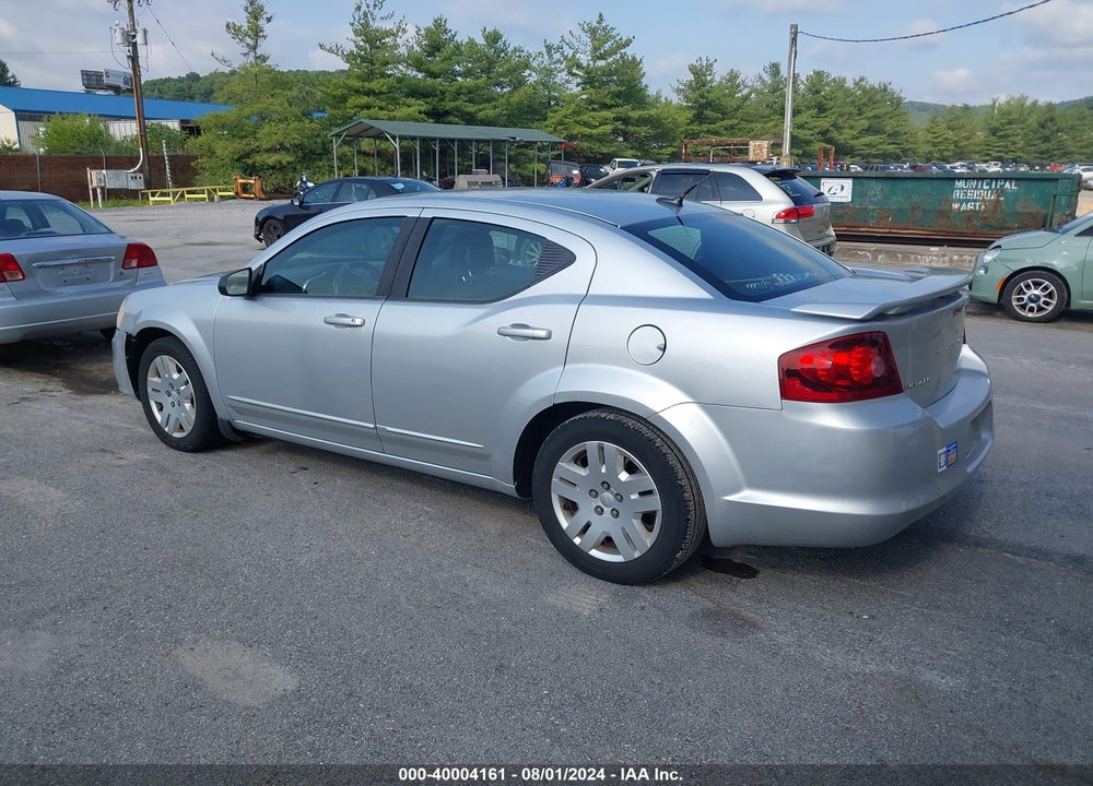 2012 DODGE AVENGER SE VIN: 1C3CDZABXCN193744