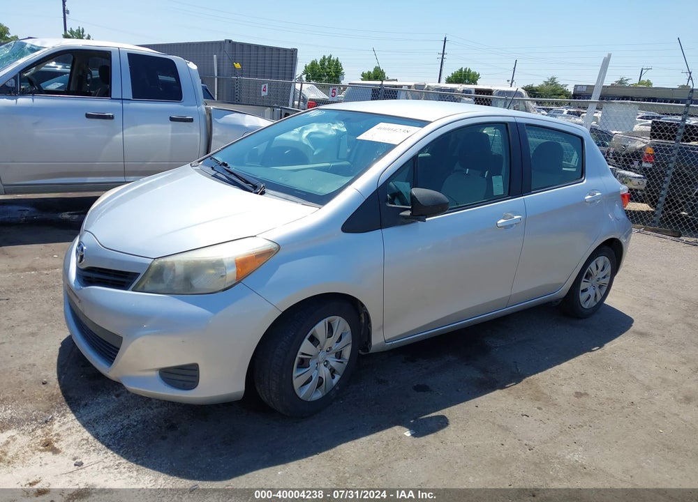 2012 TOYOTA YARIS LE VIN: JTDKTUD3XCD502944