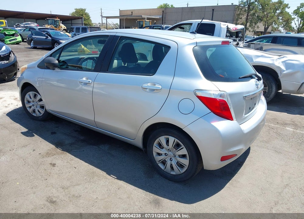 2012 TOYOTA YARIS LE VIN: JTDKTUD3XCD502944