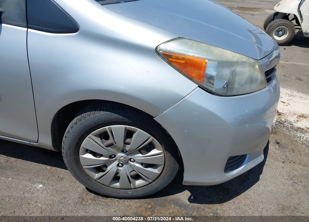 2012 TOYOTA YARIS LE VIN: JTDKTUD3XCD502944