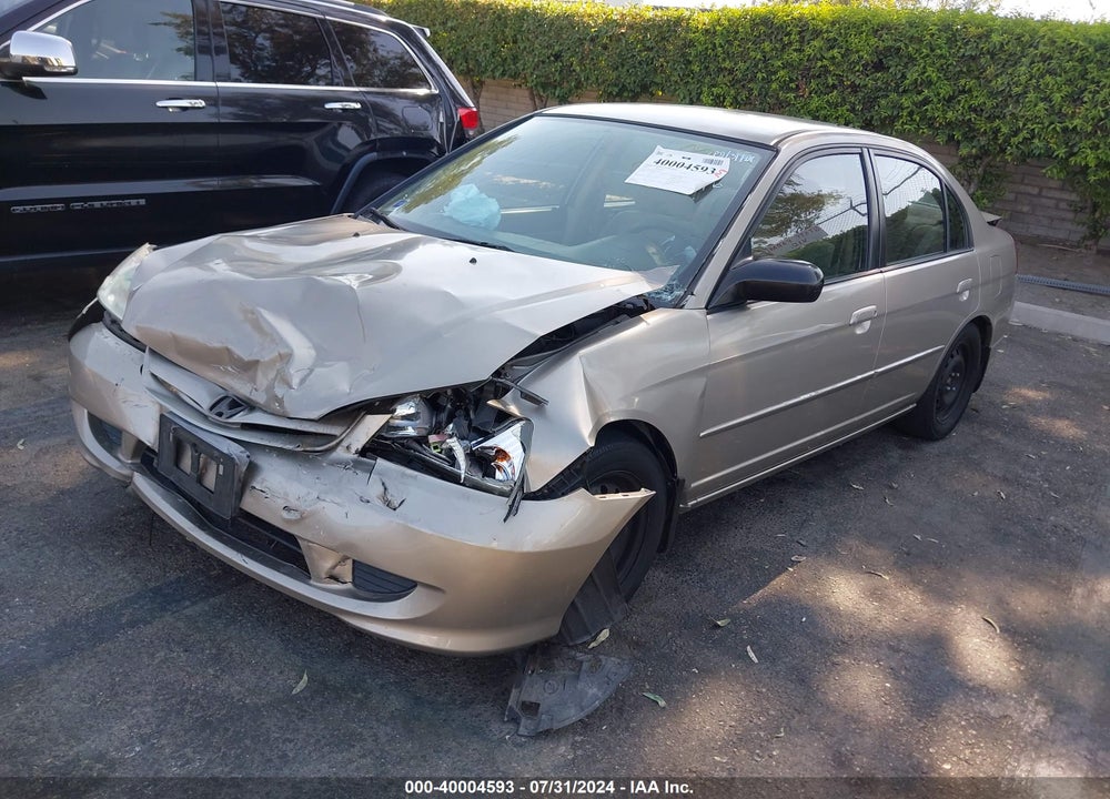 2005 HONDA CIVIC LX VIN: 2HGES16575H607123