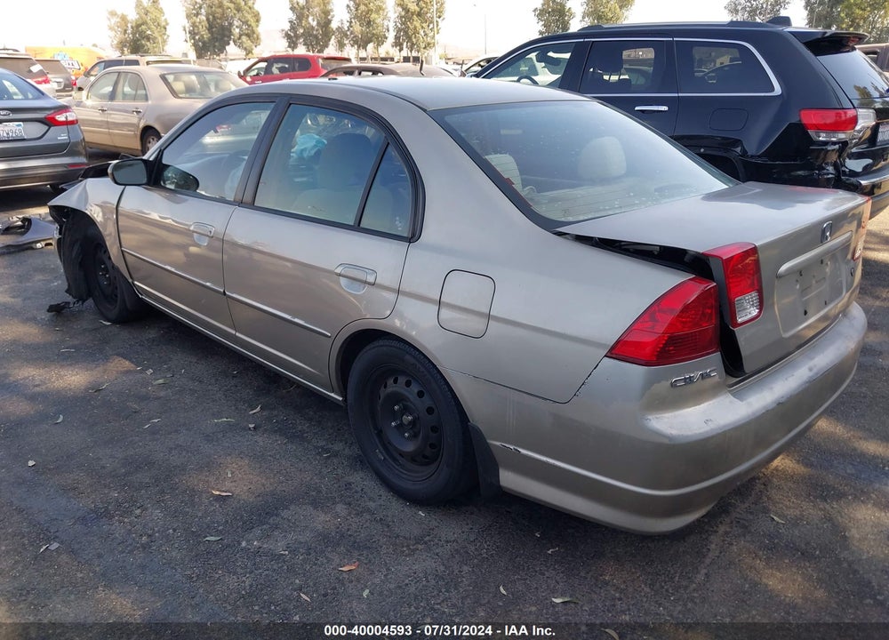2005 HONDA CIVIC LX VIN: 2HGES16575H607123