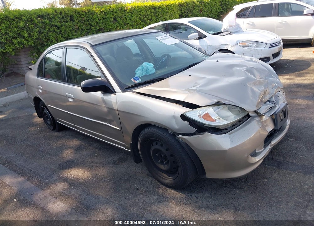 2005 HONDA CIVIC LX VIN: 2HGES16575H607123