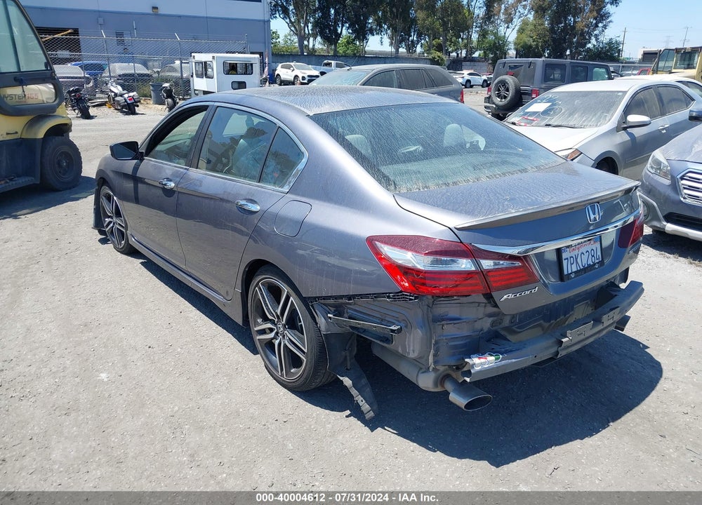 2016 HONDA ACCORD SPORT VIN: 1HGCR2F56GA045211