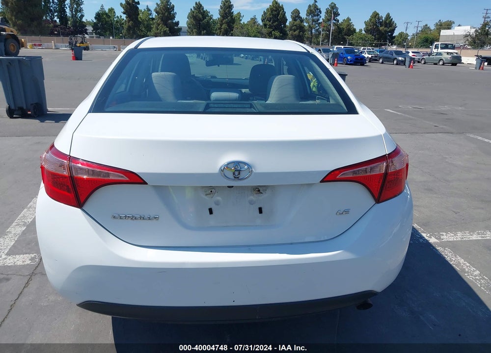2019 TOYOTA COROLLA LE VIN: 5YFBURHE1KP900187