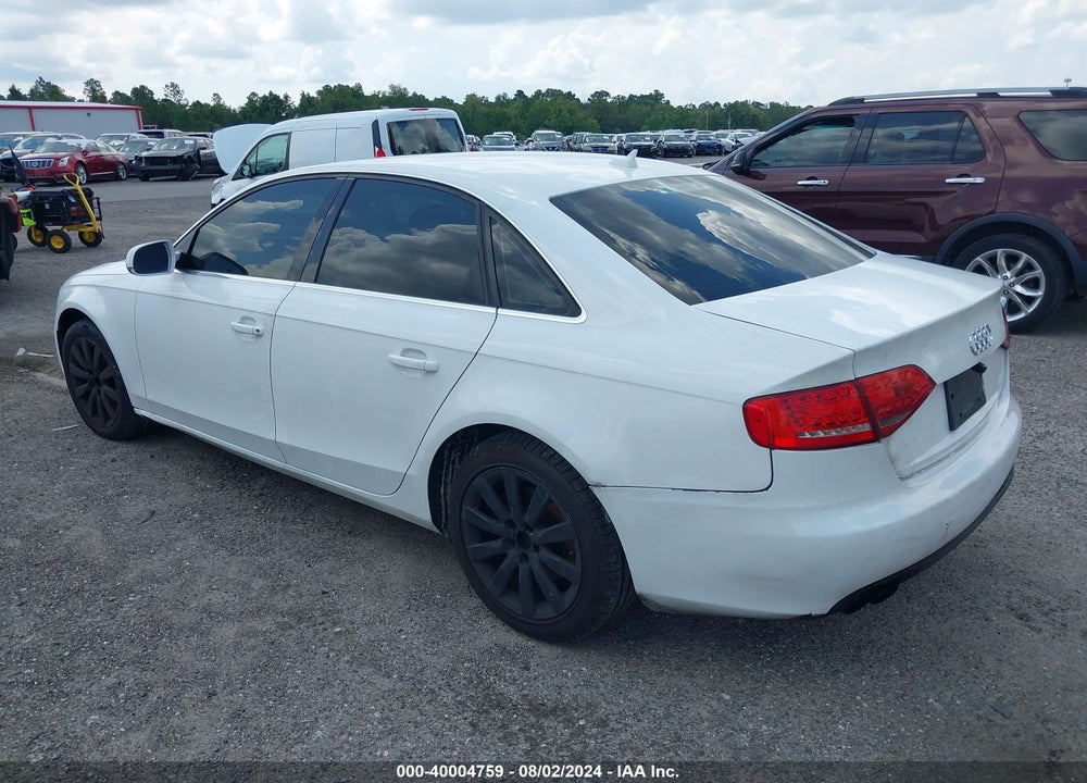 2011 AUDI A4 2.0T PREMIUM VIN: WAUEFAFL6BN020154