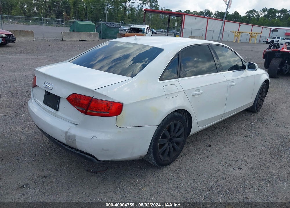 2011 AUDI A4 2.0T PREMIUM VIN: WAUEFAFL6BN020154
