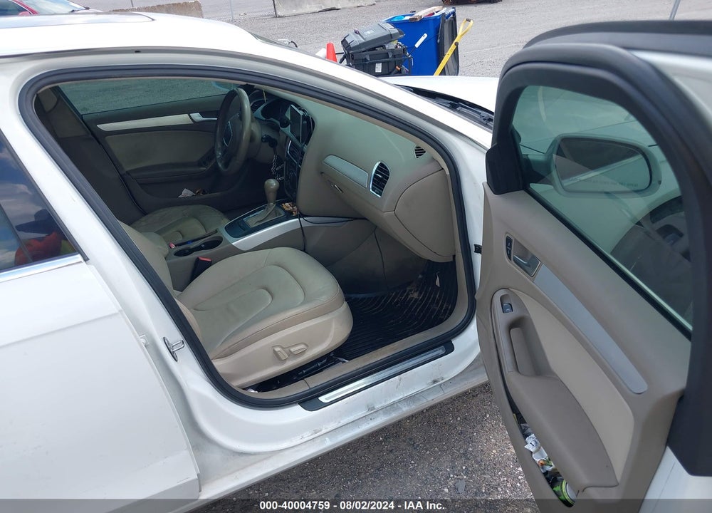 2011 AUDI A4 2.0T PREMIUM VIN: WAUEFAFL6BN020154