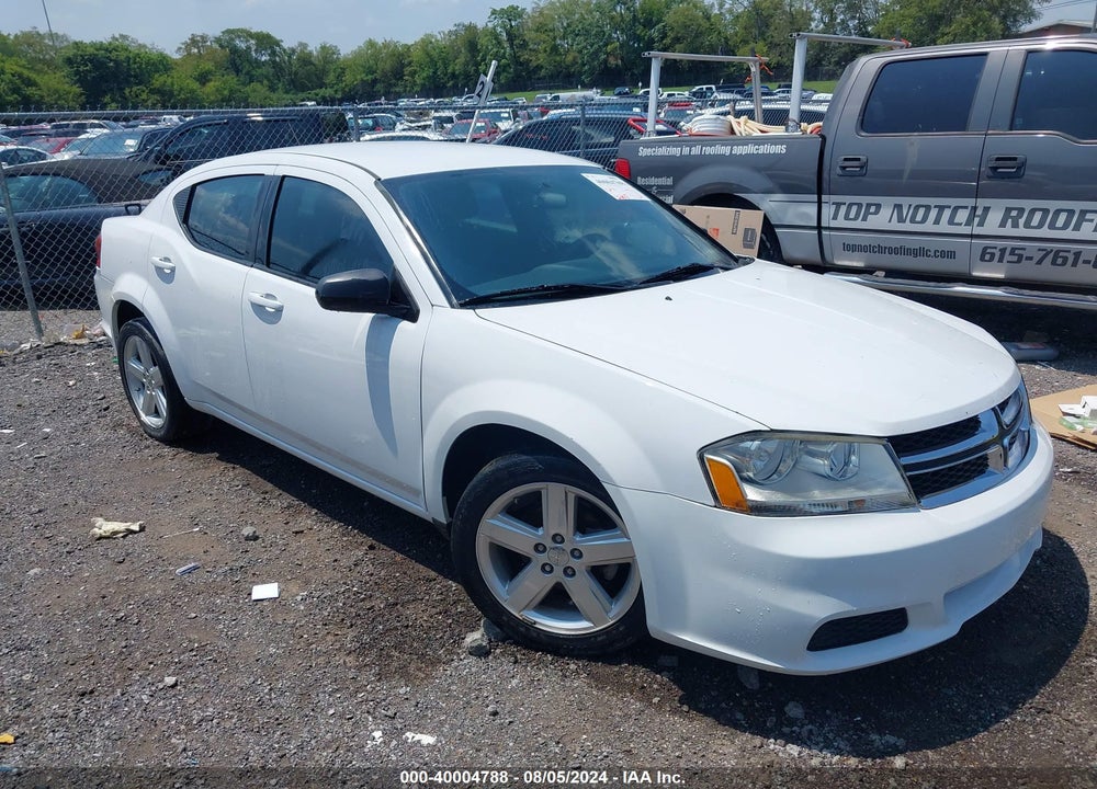 2013 DODGE AVENGER SE VIN: 1C3CDZAB4DN624788