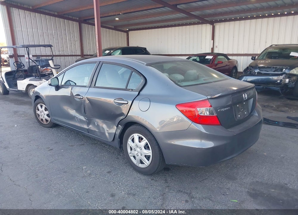 2012 HONDA CIVIC LX VIN: 2HGFB2F57CH312143