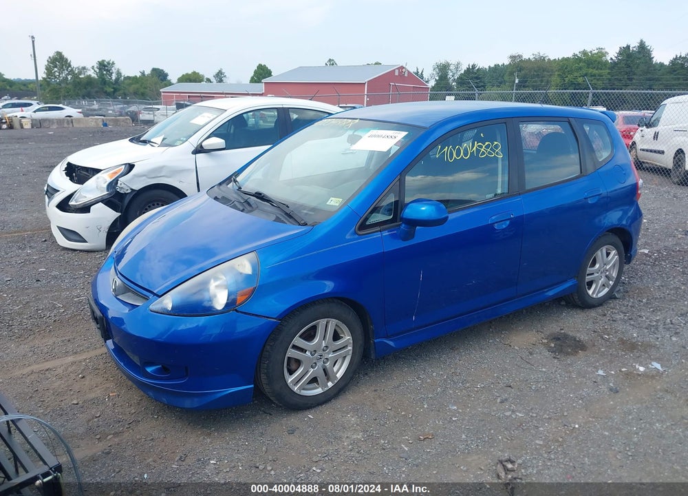 2008 HONDA FIT VIN: JHMGD38638S057322