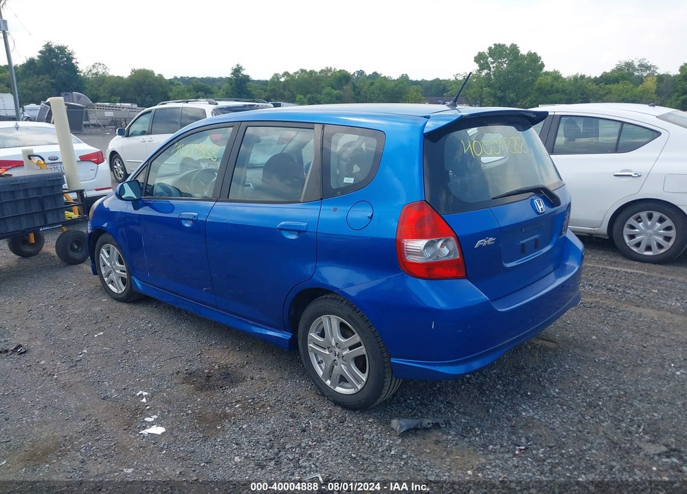 2008 HONDA FIT VIN: JHMGD38638S057322