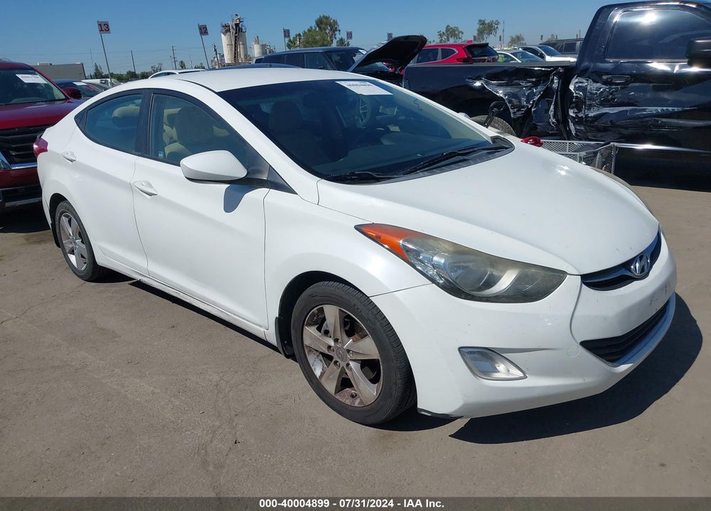 2012 HYUNDAI ELANTRA GLS VIN: 5NPDH4AEXCH125705