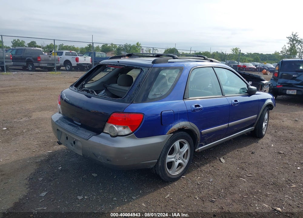 2004 SUBARU IMPREZA OUTBACK SPORT VIN: JF1GG68544H803338