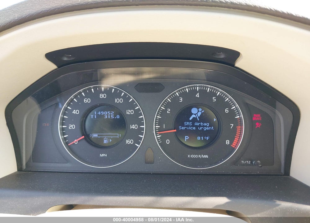 2010 VOLVO V70 3.2/3.2 R-DESIGN VIN: YV1960BW0A1164362