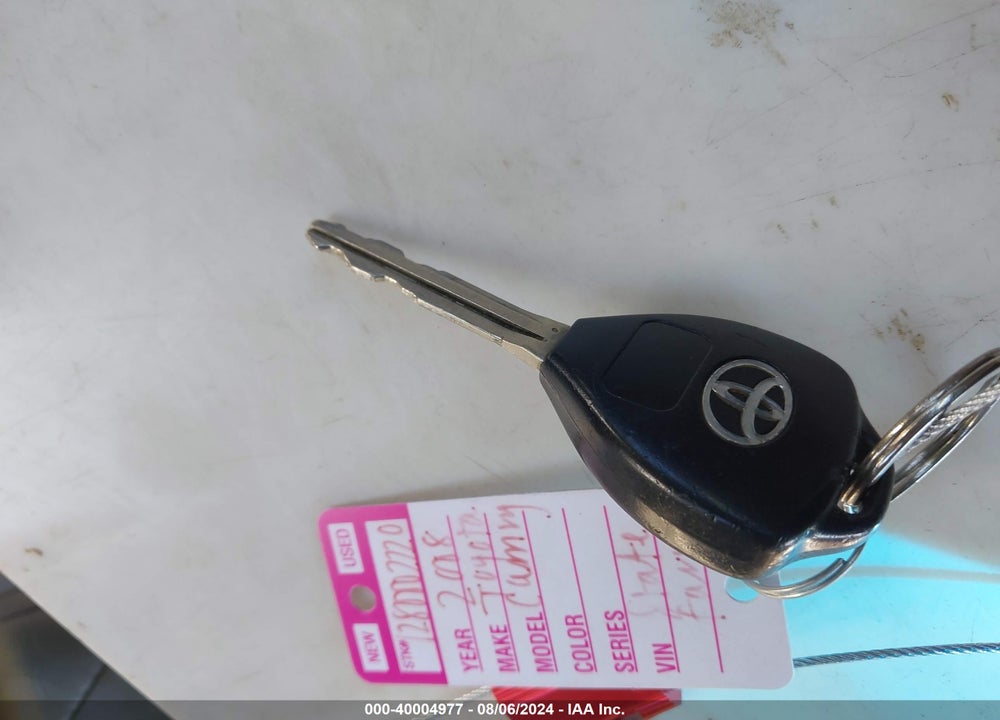 2008 TOYOTA CAMRY XLE VIN: 4T1BE46K98U791266
