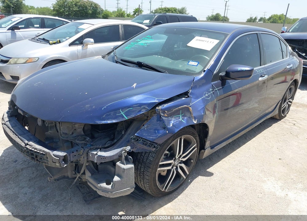 2016 HONDA ACCORD SPORT VIN: 1HGCR2F57GA130719