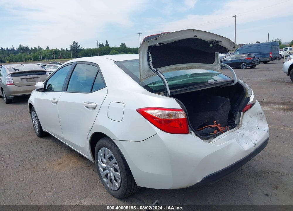 2017 TOYOTA COROLLA LE VIN: 5YFBURHE8HP605340