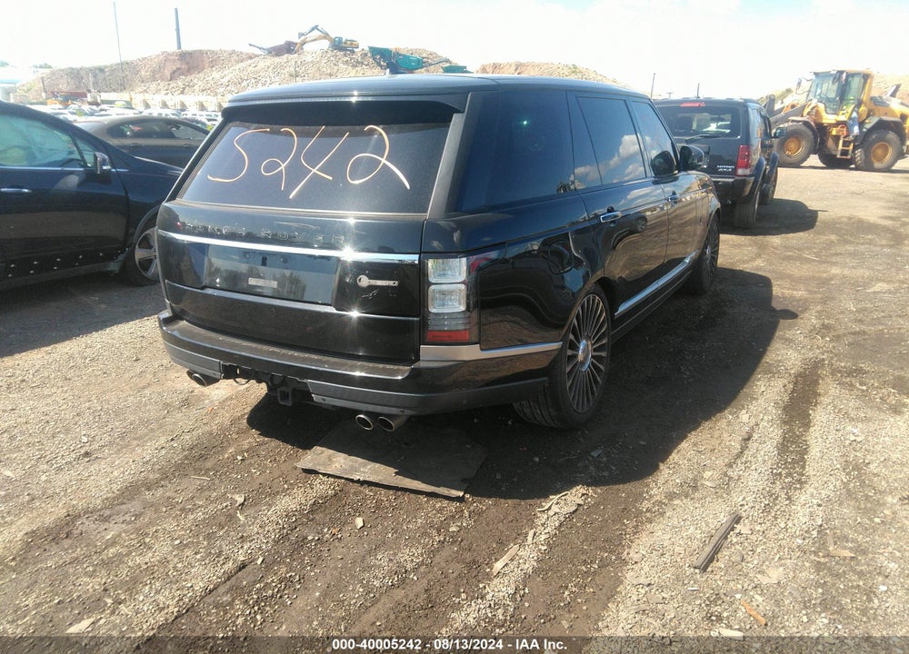 2016 LAND ROVER RANGE ROVER 5.0L V8 SUPERCHARGED SV AUTOBIOGRAPHY VIN: SALGW3EF4GA252195