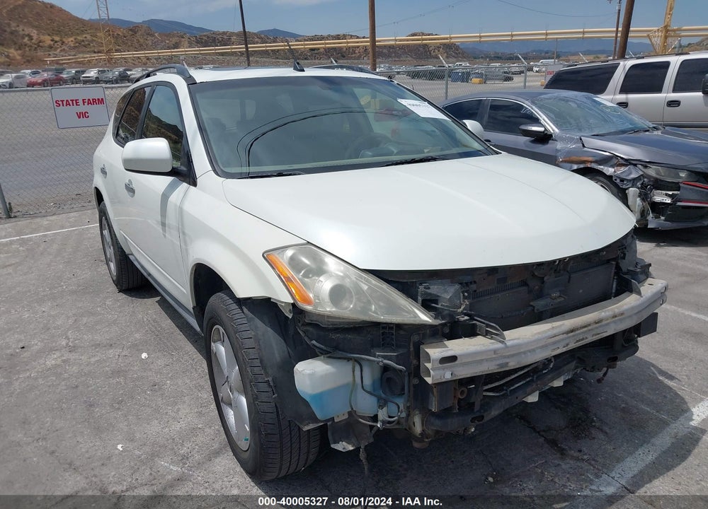 2004 NISSAN MURANO VIN: JN8AZ08T54W213638
