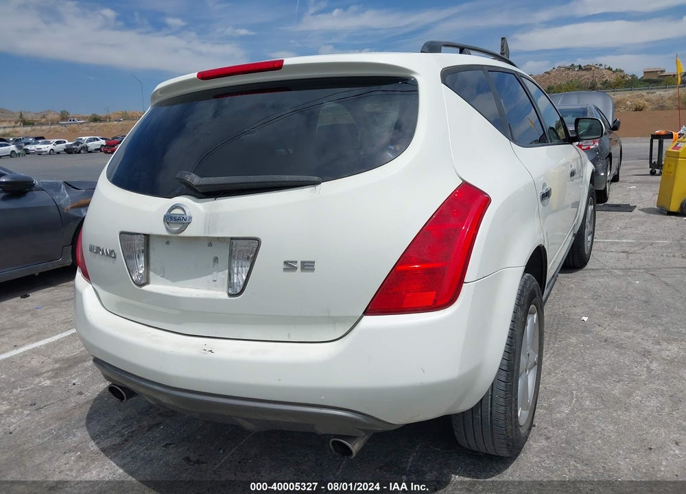 2004 NISSAN MURANO VIN: JN8AZ08T54W213638
