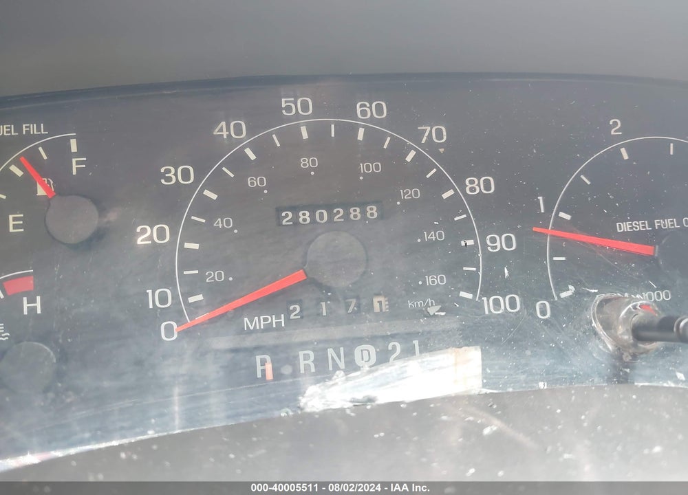 2000 FORD F-250 LARIAT/XL/XLT VIN: 1FTNX21F8YEC15835