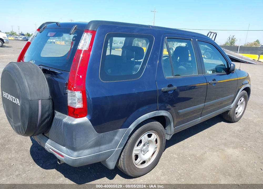 2006 HONDA CR-V LX VIN: JHLRD78596C005082