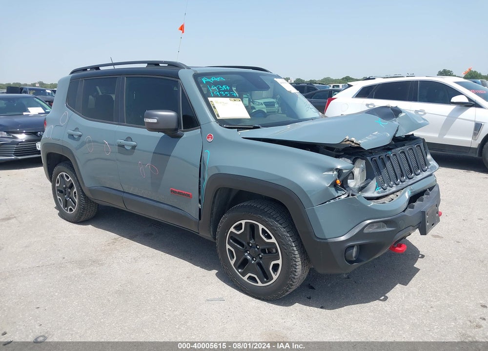 2016 JEEP RENEGADE TRAILHAWK VIN: ZACCJBCT6GPE18658