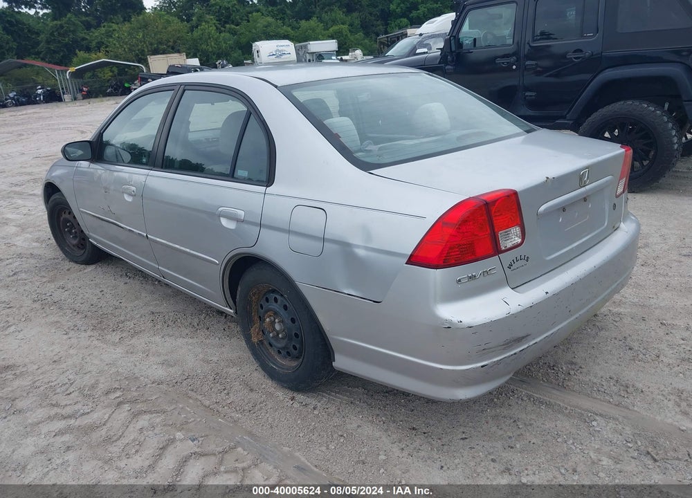 2005 HONDA CIVIC LX VIN: 2HGES15515H555795