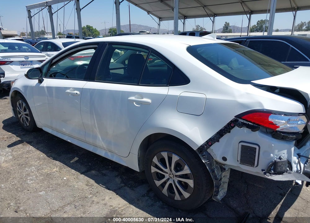 2022 TOYOTA COROLLA HYBRID LE VIN: JTDEAMDEXN3007334