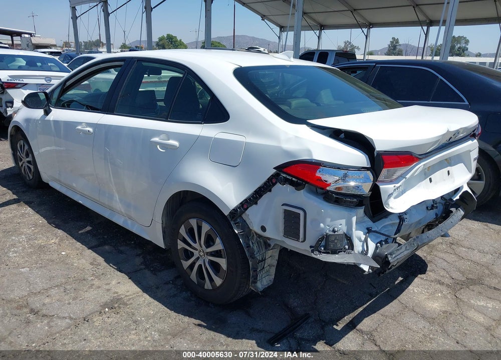 2022 TOYOTA COROLLA HYBRID LE VIN: JTDEAMDEXN3007334