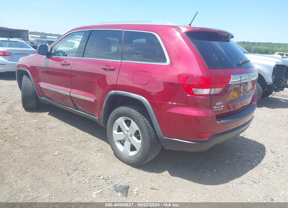 2012 JEEP GRAND CHEROKEE LAREDO VIN: 1C4RJFAGXCC200714
