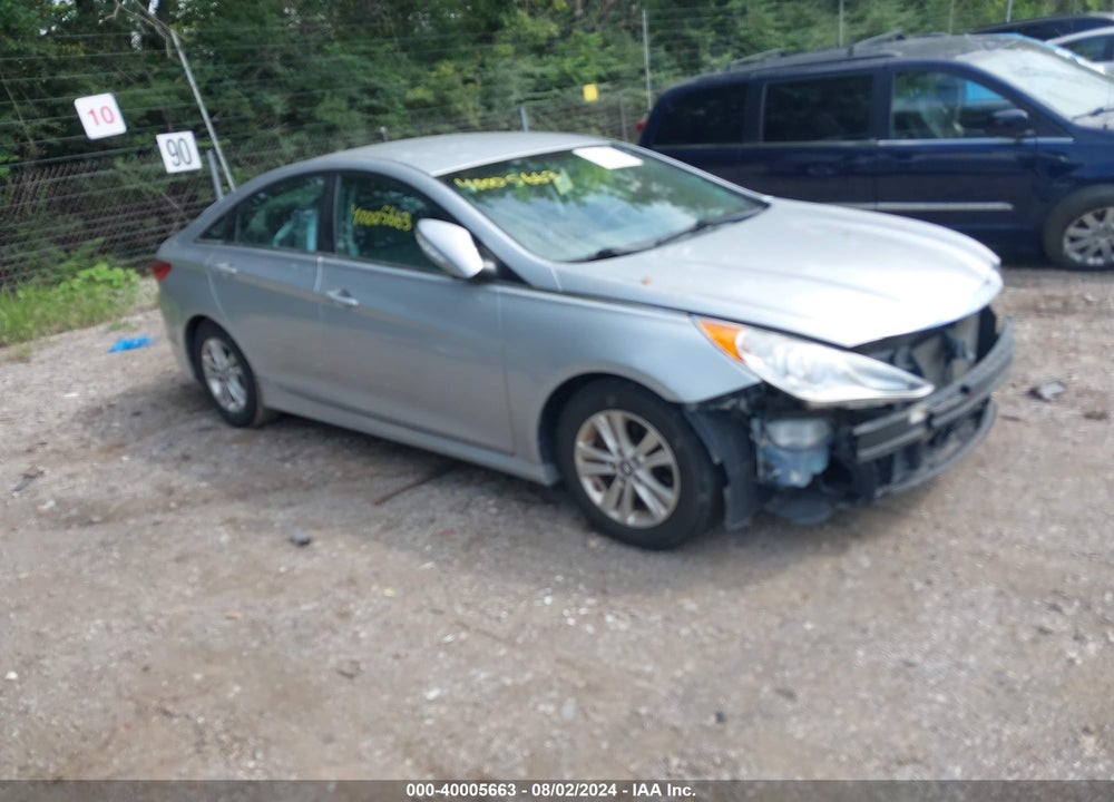 2014 HYUNDAI SONATA GLS VIN: 5NPEB4ACXEH862572