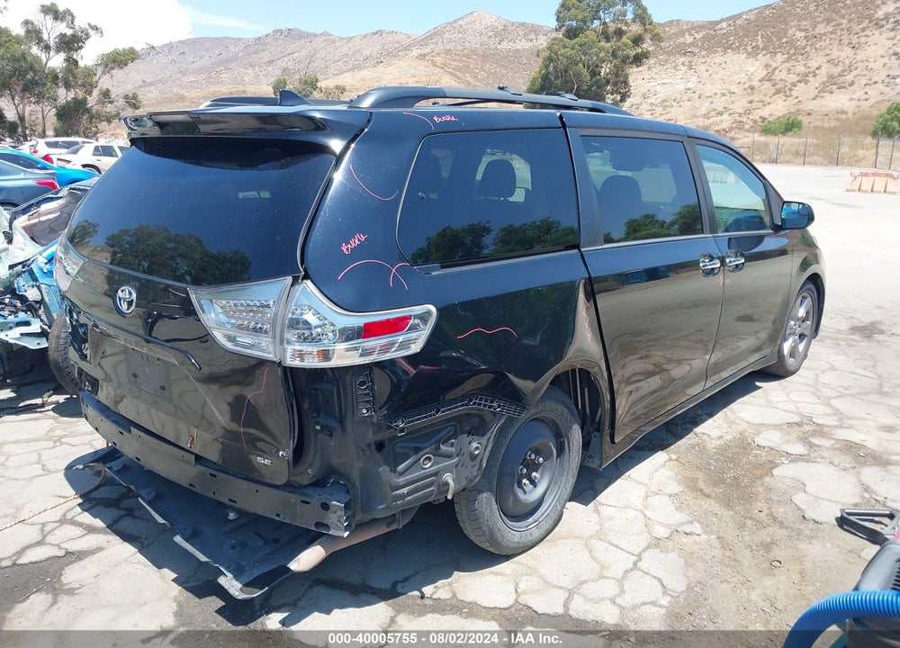 2019 TOYOTA SIENNA SE 8 PASSENGER VIN: 5TDXZ3DC3KS011939