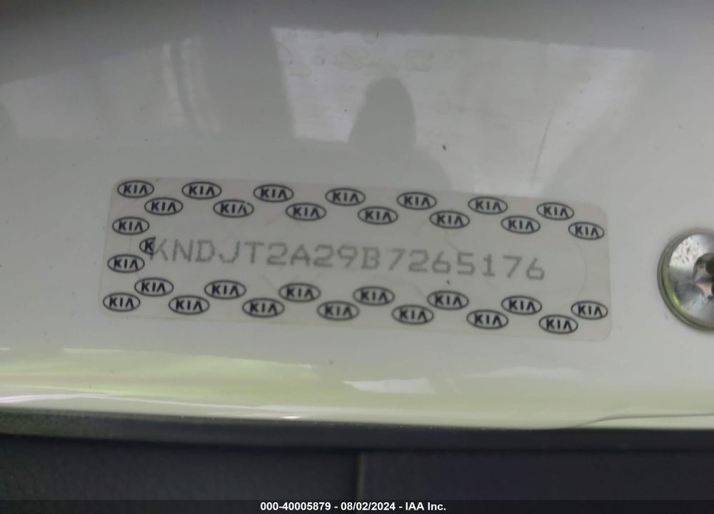 2011 KIA SOUL VIN: KNDJT2A29B7265176