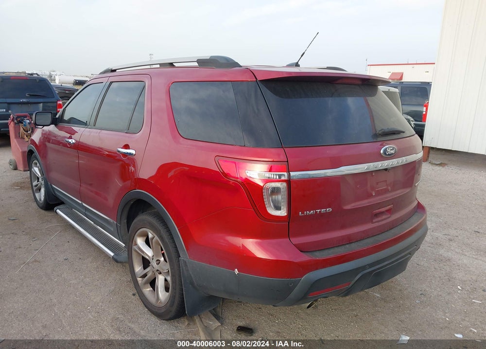 2013 FORD EXPLORER LIMITED VIN: 1FM5K7F82DGC23588