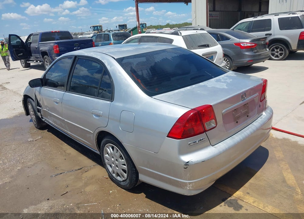 2005 HONDA CIVIC VIN: 2HGES16575H602942