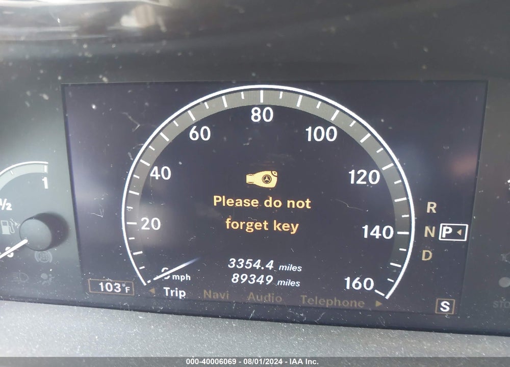 2007 MERCEDES-BENZ S 550 VIN: WDDNG71X67A106436