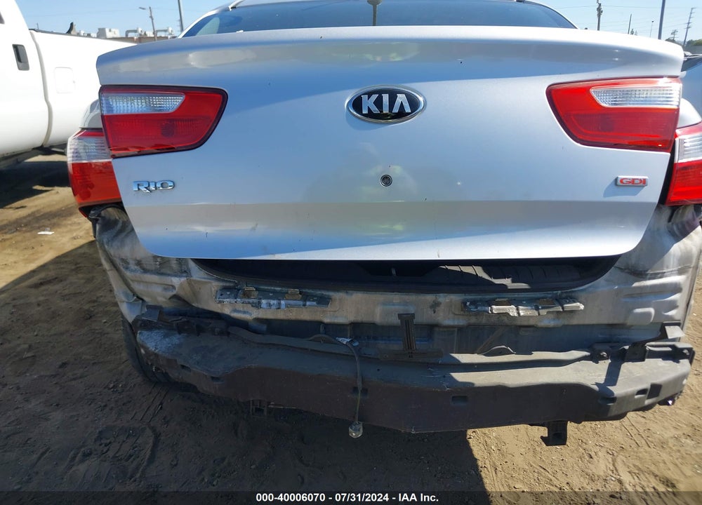 2013 KIA RIO LX VIN: KNADM4A36D6184642