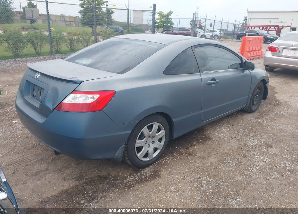 2006 HONDA CIVIC LX VIN: 2HGFG12616H547409