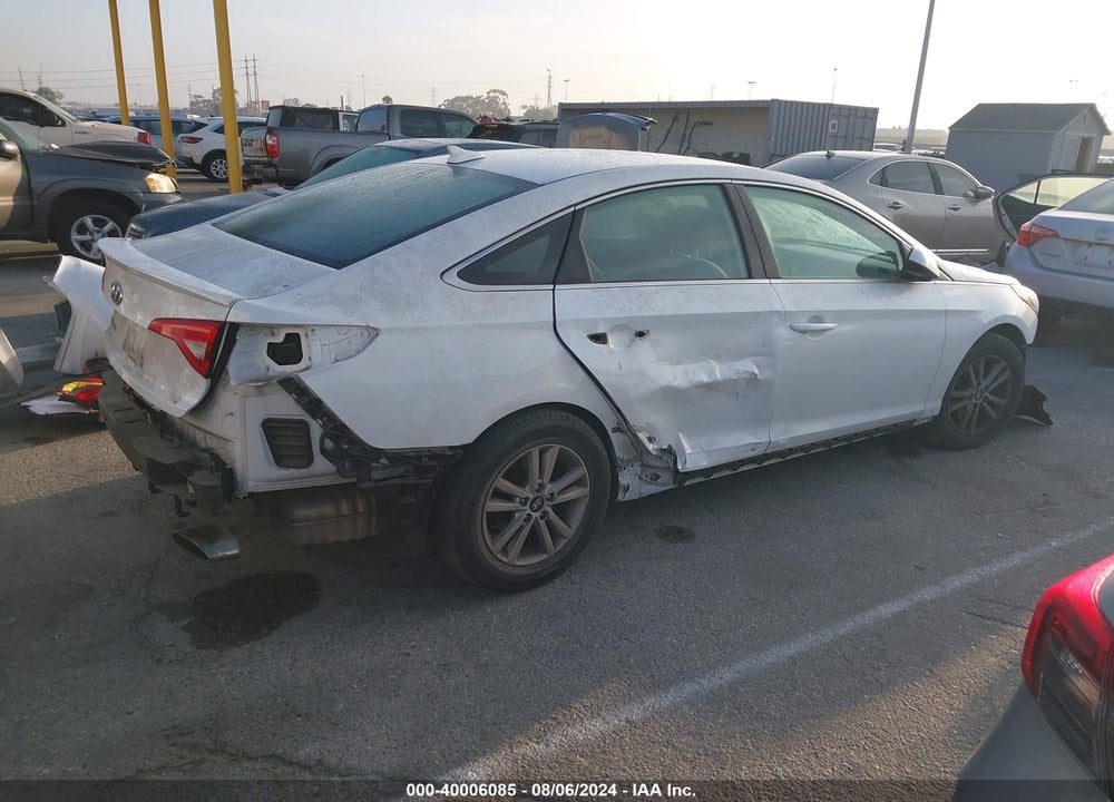 2016 HYUNDAI SONATA SE VIN: 5NPE24AF5GH268257