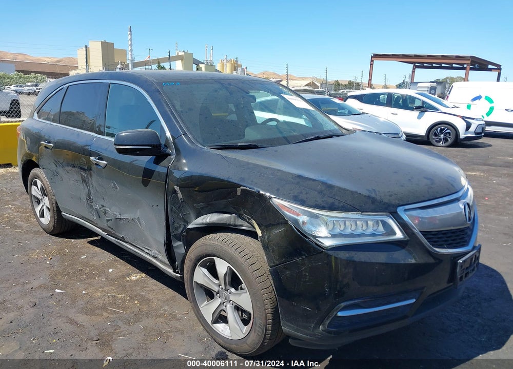 2014 ACURA MDX VIN: 5FRYD4H20EB003802