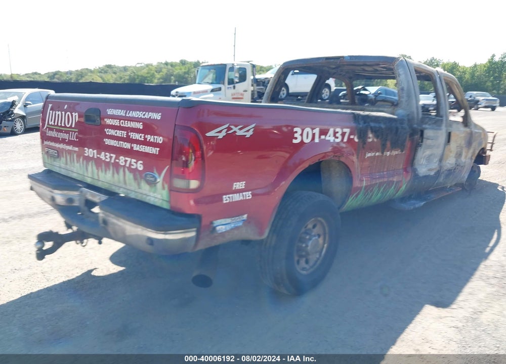 2001 FORD F 350 VIN: 1FTSW31F41EC78139