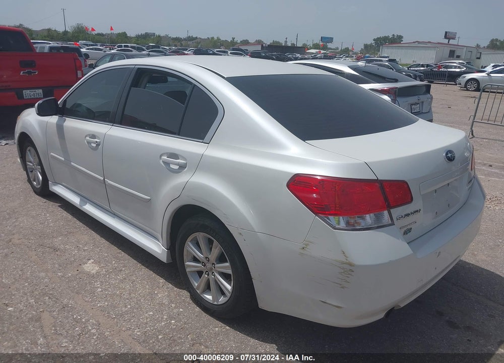 2012 SUBARU LEGACY 2.5I PREMIUM VIN: 4S3BMBC69C3022946