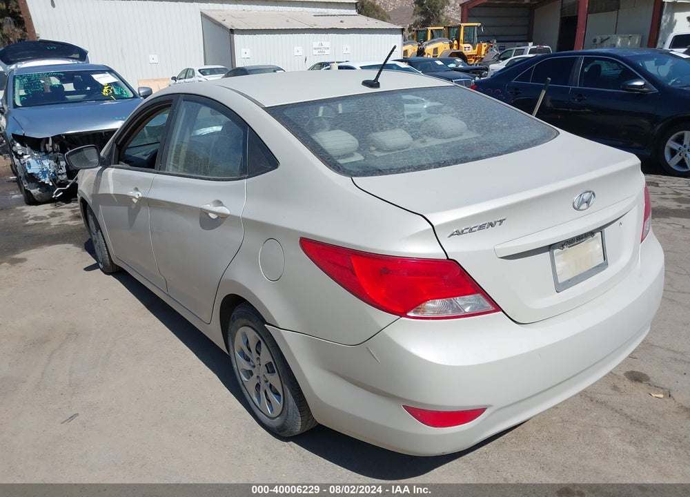 2016 HYUNDAI ACCENT SE VIN: KMHCT4AE3GU072072