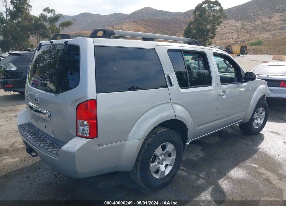 2009 NISSAN PATHFINDER S VIN: 5N1AR18B99C608418