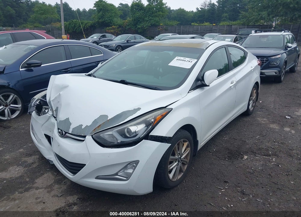 2015 HYUNDAI ELANTRA SE VIN: 5NPDH4AE2FH589379