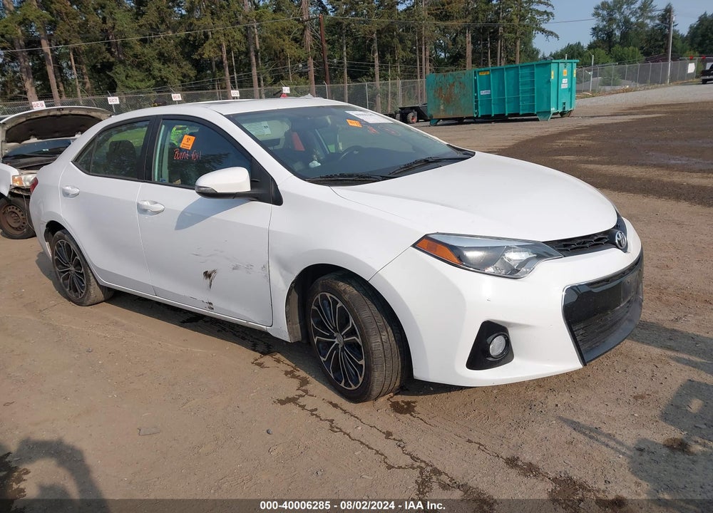 2016 TOYOTA COROLLA S PLUS VIN: 2T1BURHE5GC638407