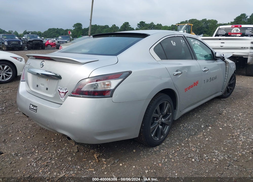 2014 NISSAN MAXIMA 3.5 S/3.5 SV VIN: 1N4AA5AP9EC461073