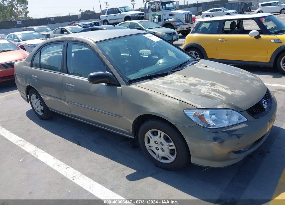 2005 HONDA CIVIC VP VIN: 1HGES16375L018459